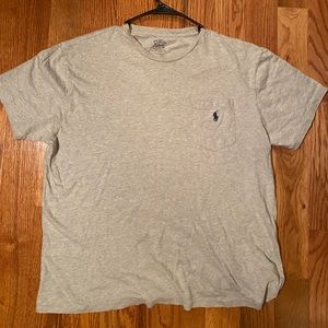 Men’s Polo Ralph Lauren Grey Pocket Tee M